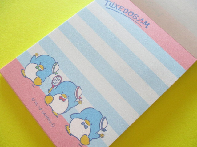 Photo: Kawaii Cute Mini  Memo Pad Sanrio *Tuxedo Sam (Tennis)