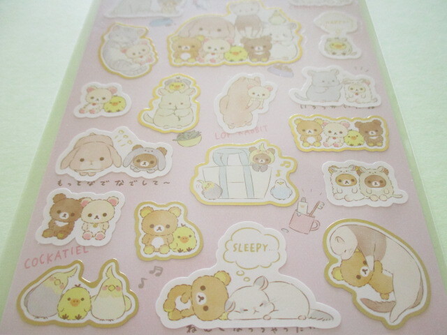 Photo: Kawaii Cute Sticker Sheet Always with Rilakkuma San-x *Your Little Family (SE53901)