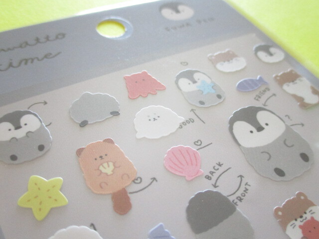 Photo: Kawaii Cute Fuwatto Time Stickers Sheet Crux *Fuwapen (109235)