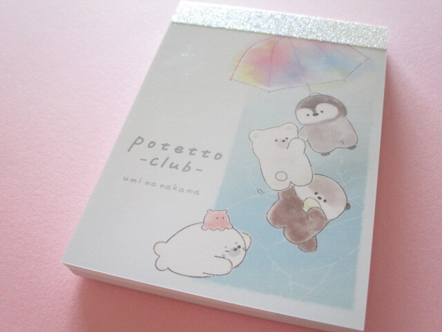 Photo1: Kawaii Cute Mini Memo Pad Potetto Club Crux  *ふわふわ (108677）