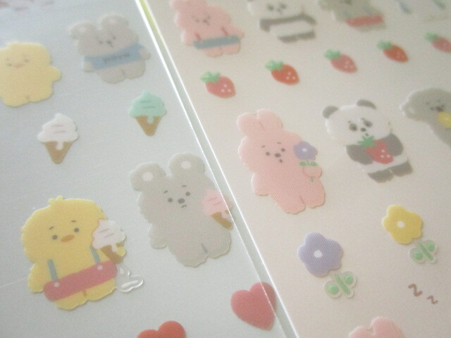 Photo: 2pcs Kawaii Cute Stickers Sheets Set Gaia *Poyacco (467371)