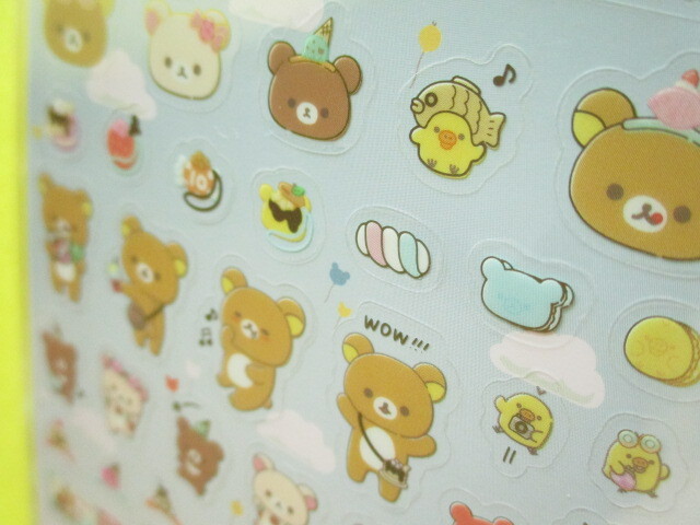 Photo: Kawaii Cute Sticker Sheet Rilakkuma San-x *Yum Yum Sweets? Amusement Park (SE54202)