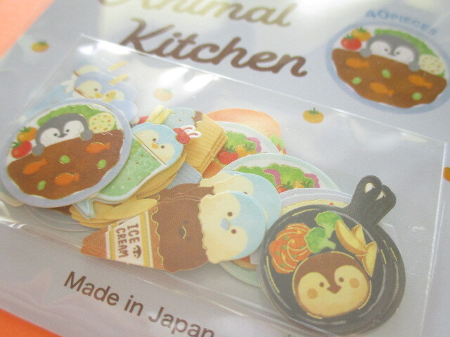 Photo: Kawaii Cute Animal Kitchen Sticker Flakes Sack Gaia *Penguin (467430)