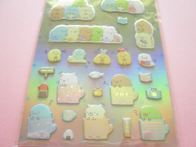 Photo: Kawaii Cute Funi Funi Hologram Stickers Sheet San-x *Sumikkogurashi (SE54906)
