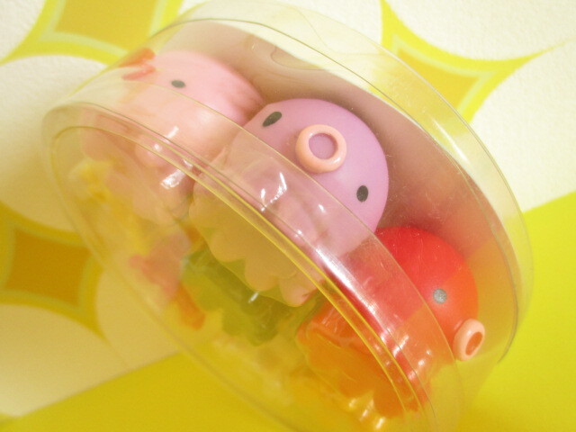 Photo: 8 pcs Takochu Plastic Mini Figure Toy Set in Case 