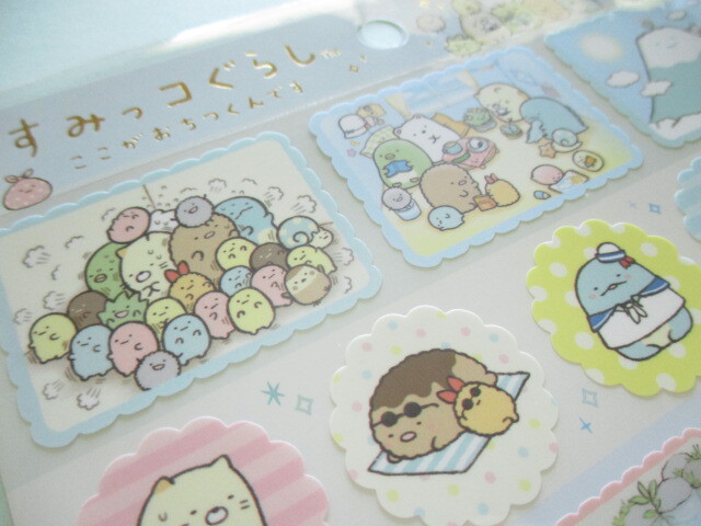 Photo: Kawaii Cute Stickers Sheet Sumikkogurashi San-x *Picture Book Art Collection (SE55402)