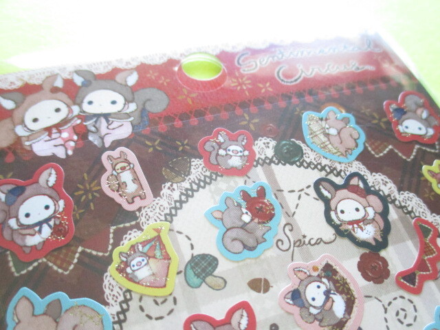 Photo: Kawaii Cute Stickers Sheet Sentimental Circus San-x *Child Squirrel Tailor (SE55201)