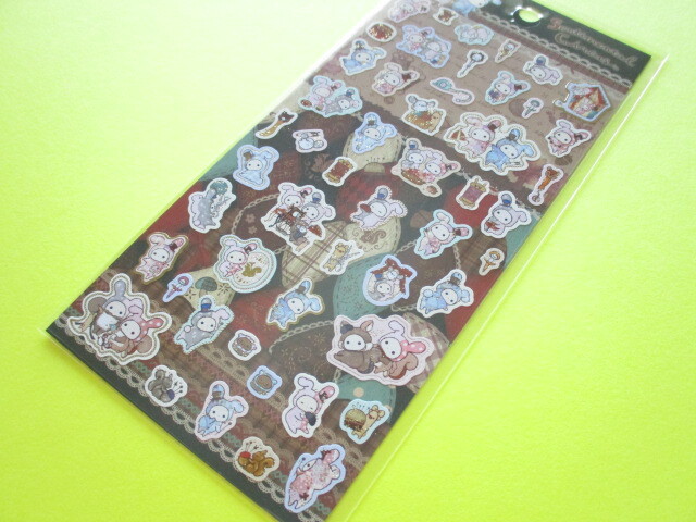 Photo1: Kawaii Cute Stickers Sheet Sentimental Circus San-x *Child Squirrel Tailor (SE55202)