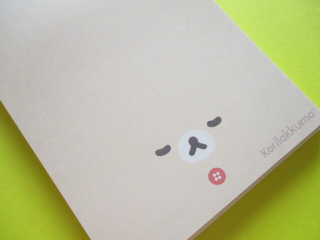 Photo: Kawaii Cute Large Memo Pad Rilakkuma San-x *New Basic Design (MH12602)