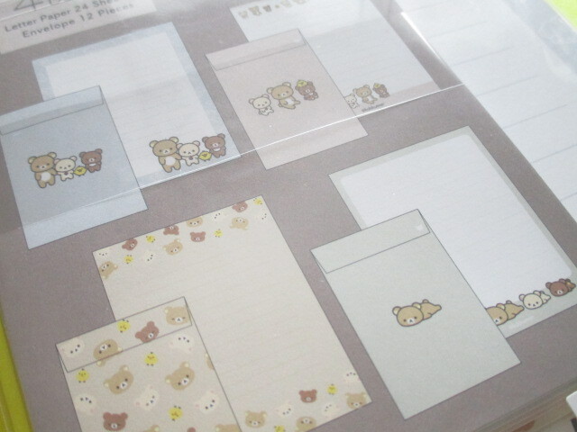 Photo: Kawaii Cute Regular Letter Set Rilakkuma San-x *New Basic Design (LH76501)