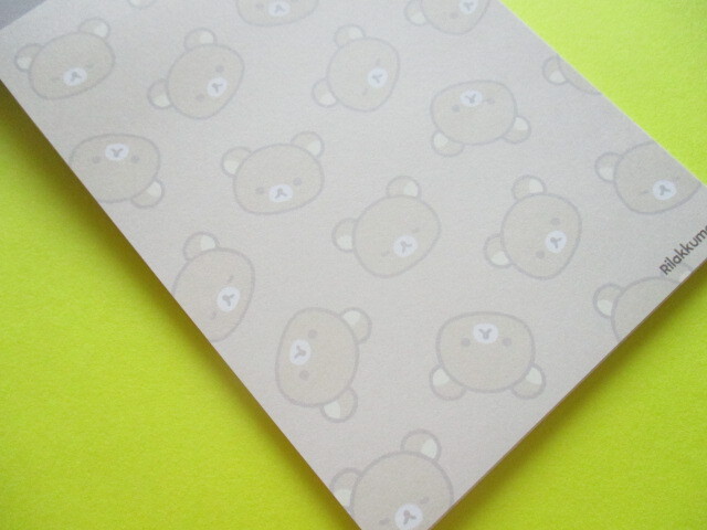 Photo: Kawaii Cute Large Memo Pad Rilakkuma San-x *New Basic Design (MH12601)