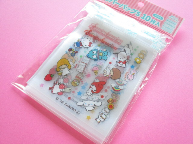Photo1: 10 pcs Kawaii Cute Sanrio Characters Small Zipper Bags Set (SZBS-MX)