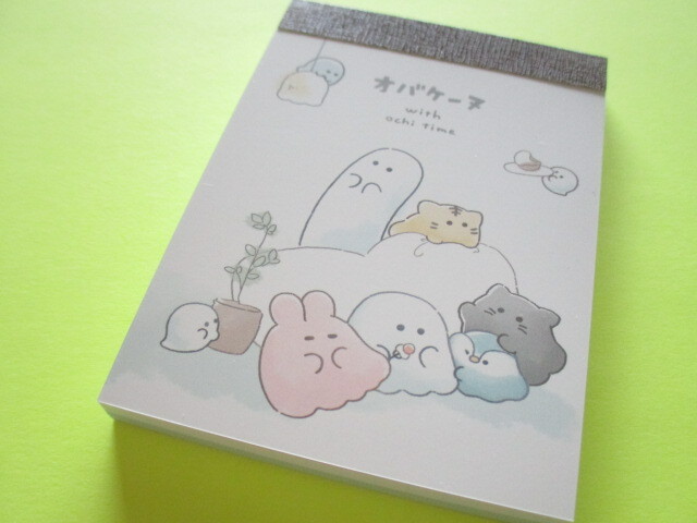 Photo1: Kawaii Cute Mini Memo Pad Obakenu Crux *マッタリ (112687)