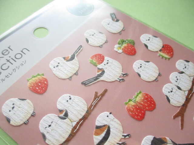 Photo: Kawaii Cute Stickers Sheet Gaia *Long-tailed Tit (466601)