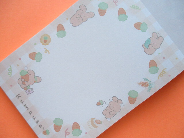 Photo: Kawaii Cute Large Memo Pad Kumausa San-x *Kumausa with Rabbit (MH14001)