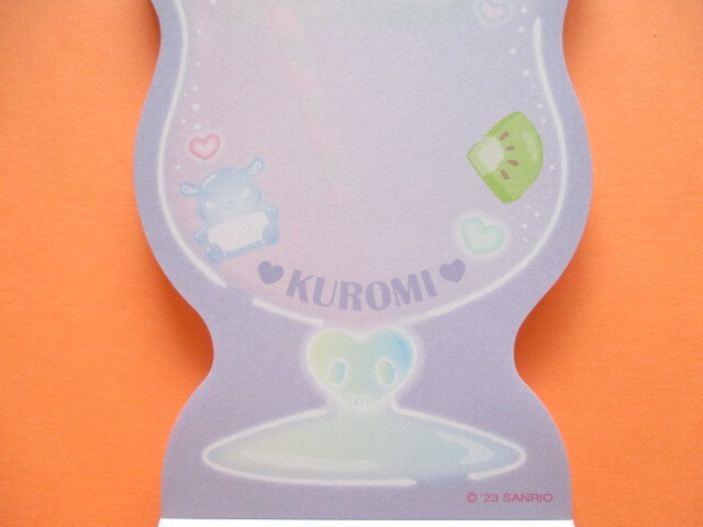 Photo: Kawaii Cute Cream Soda Die-Cut Medium Memo Pad Sanrio Original *Kuromi (30432-8) 