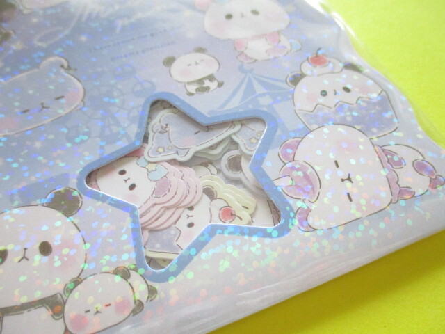 Photo: Kawaii Cute Sticker Flakes Sack Kamio Japan *Mochi Mochi Panda / Amusement Park (212720)