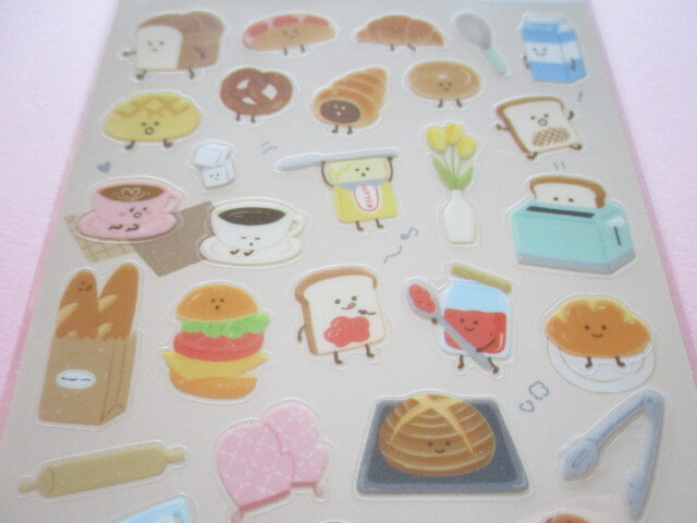 Photo: Kawaii Cute Design Stickers Sheet Gaia *Friendly Food (466633-2)