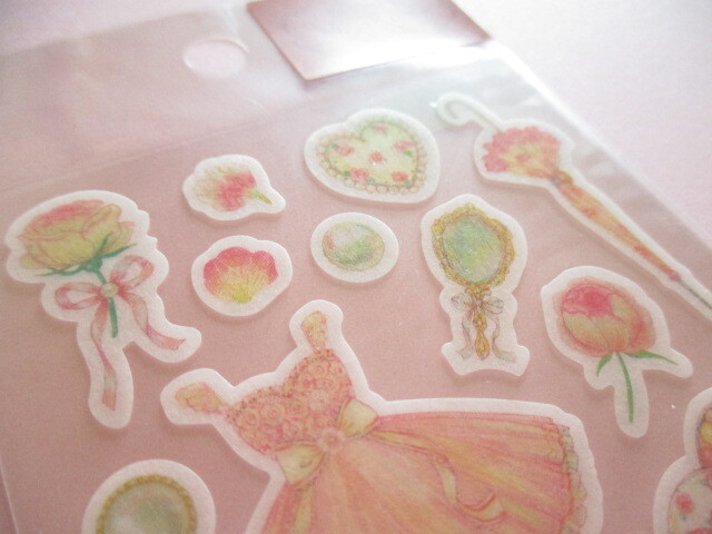 Photo: Kawaii Cute Masking Stickers Sheet Takei Miki Clothes Pin *Girly (US-15002)