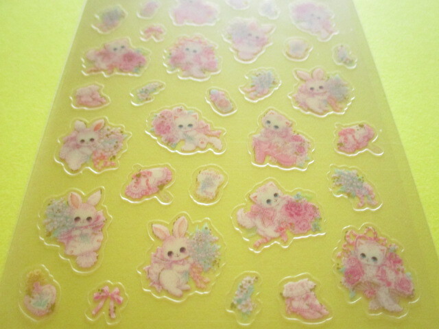 Photo: Kawaii Cute Clear Sticker Sheet  Amenomori Fumika Clothes Pin *Powder Lily (US-14981)