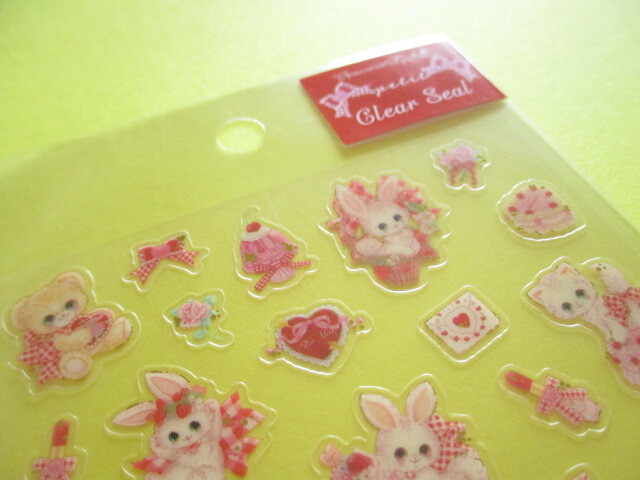 Photo: Kawaii Cute Clear Sticker Sheet  Amenomori Fumika Clothes Pin *Coquettish Red (US-14982)