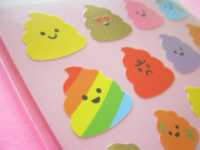 Photo: Kawaii Cute Design Stickers Sheet Gaia *Poo (466623)