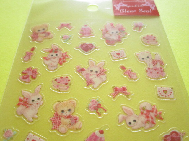 Photo: Kawaii Cute Clear Sticker Sheet  Amenomori Fumika Clothes Pin *Coquettish Red (US-14982)