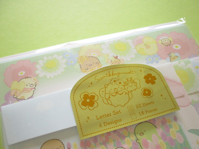 Photo: Kawaii Cute Regular Letter Set San-x Sumikkogurashi *Weeds and fairy flower garden (LH78101)