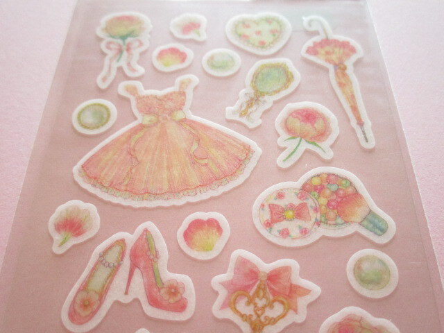 Photo: Kawaii Cute Masking Stickers Sheet Takei Miki Clothes Pin *Girly (US-15002)