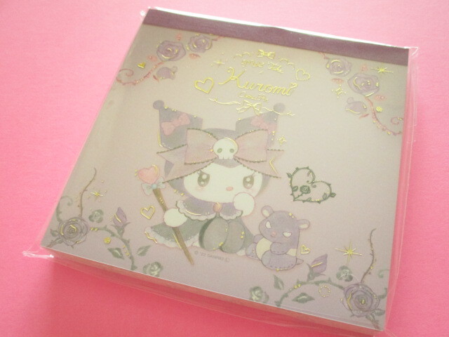 Photo1: Kawaii Cute Medium Memo Pad Kuromi × たけいみき (Takei Miki) Sanrio *Dark Feminine (MM-15637)