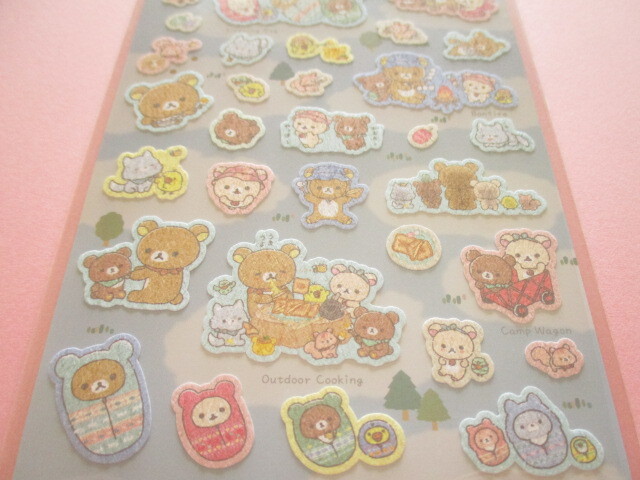 Photo: Kawaii Cute Stickers Sheet Rilakkuma San-x *Komorebi Camp (SE57801)