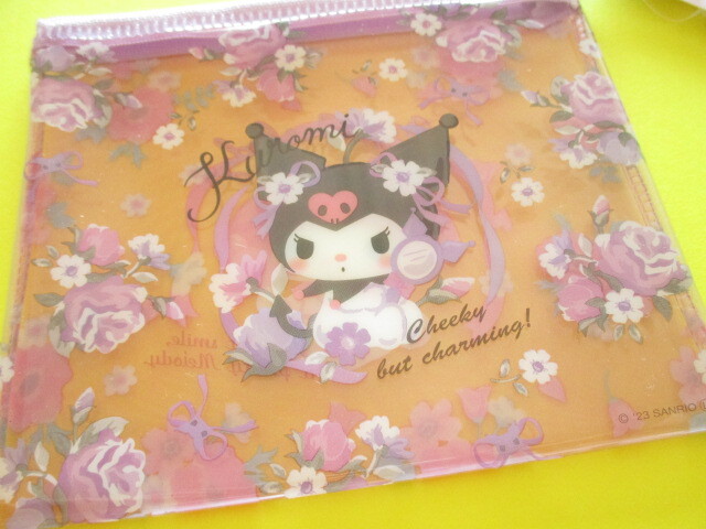 Photo: Kawaii Cute Mini Flat Vinyl Pouch My Melody & Kuromi Sanrio *Flower (34785)