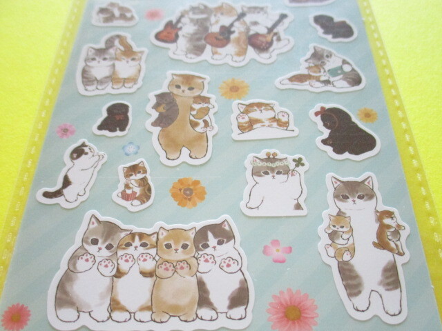 Photo: Kawaii Cute Stickers Sheet Eikoh *Mofusand (111453-Blue)