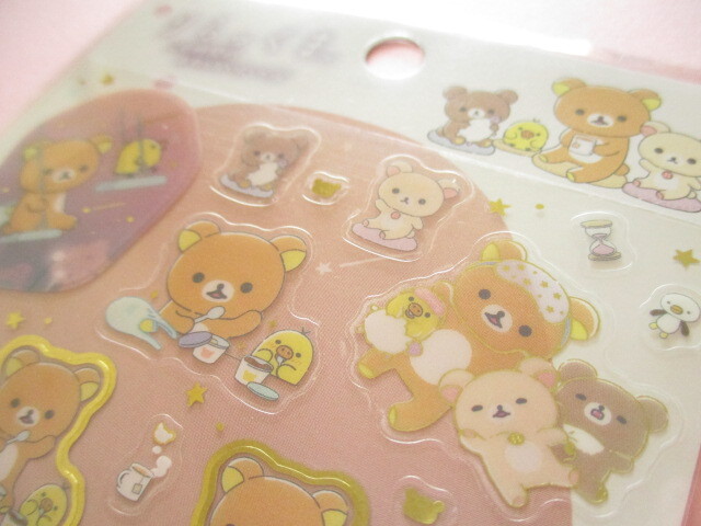 Photo: Kawaii Cute Stickers Sheet Rilakkuma San-x *Slumber with You (SE58001)