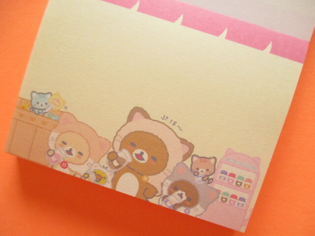 Photo: Kawaii Cute Mini Memo Pad Rilakkuma San-x *Kitten Hot Spring (MH16701-2)