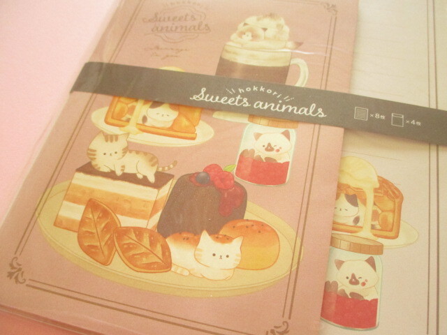 Photo: Kawaii Cute Letter Set Kyowa *Sweets Animals (42-168-2)