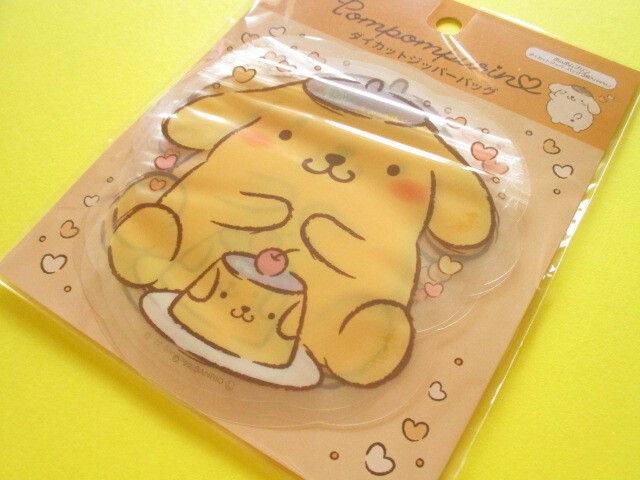 Photo1: Kawaii Cute Die-Cut Zipper Bags Set Sanrio *POMPOMPURIN (DZB-PN)
