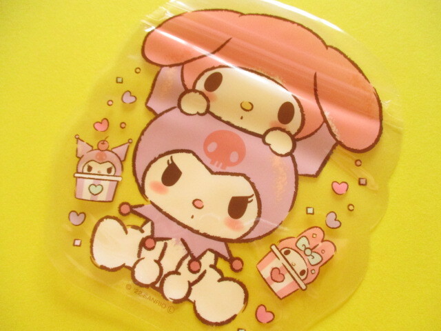 Photo: Kawaii Cute Die-Cut Zipper Bags Set Sanrio *My Melody & Kuromi (DZB-MM)