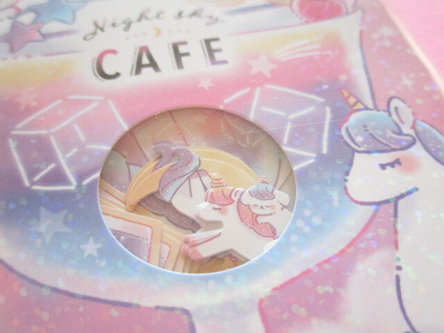 Photo: Kawaii Cute Sticker Flakes Sack Crux *Night Sky Cafe (120015)