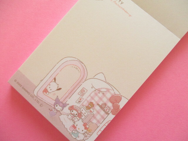 Photo: Kawaii Cute Hello Kitty 50th Anniversary Mini Memo Pad Sanrio Characters CUTE MODEL *Miniature Garden Room (303560)