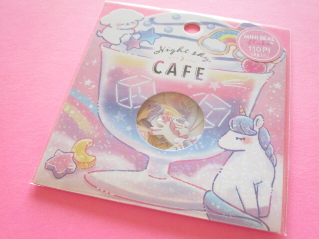 Photo1: Kawaii Cute Sticker Flakes Sack Crux *Night Sky Cafe (120015)