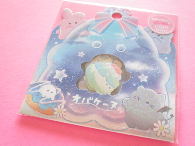 Photo1: Kawaii Cute Sticker Flakes Sack Crux *Obakenu ミンナデオデカケ (120013)