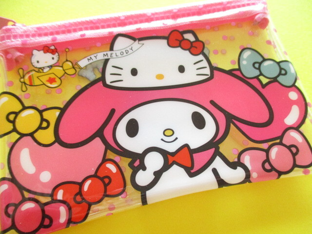 Photo: Kawaii Cute Hello Kitty 50th Anniversary Small Flat Vinyl Pouch Sanrio *My Melody (38515)