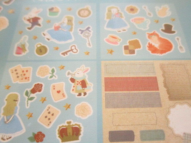 Photo: Kawaii Cute Decoration Stickers Fairy Tale Series Amifa *Alice in Wonderland (125603-Blue)