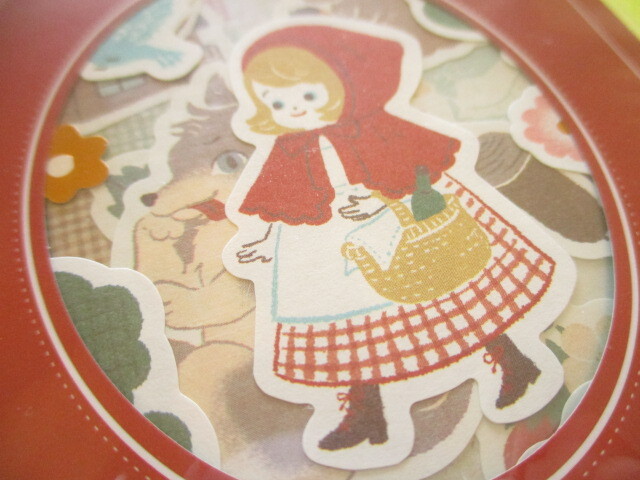 Photo: Kawaii Cute Decoration Stickers Fairy Tale Series Amifa *Little Red Riding Hood (125603-Red)