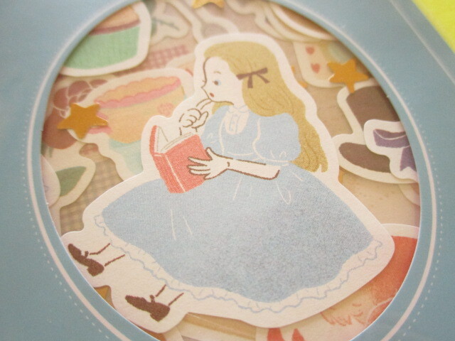 Photo: Kawaii Cute Decoration Stickers Fairy Tale Series Amifa *Alice in Wonderland (125603-Blue)