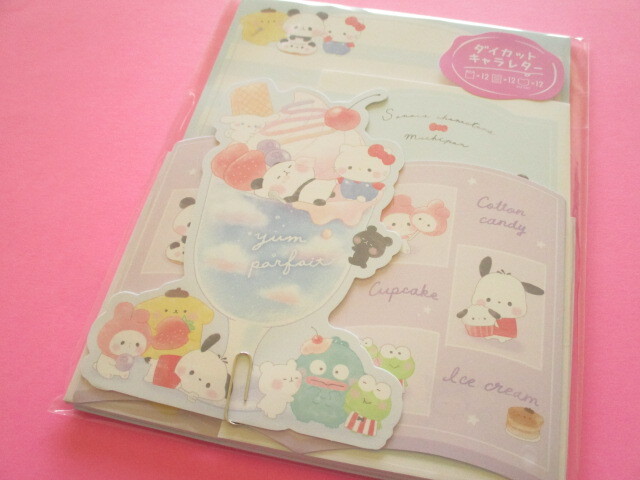 Photo1: Kawaii Cute Letter Set Sanrio Characters × Mochi Mochi Panda Kamio Japan *キャラカフェ (216537)