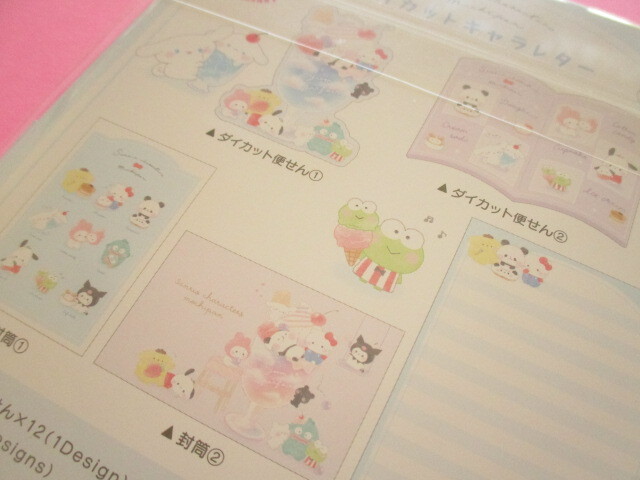 Photo: Kawaii Cute Letter Set Sanrio Characters × Mochi Mochi Panda Kamio Japan *キャラカフェ (216537)