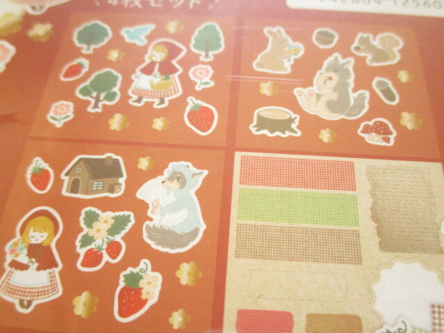 Photo: Kawaii Cute Decoration Stickers Fairy Tale Series Amifa *Little Red Riding Hood (125603-Red)