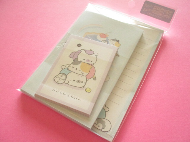Photo1: Kawaii Cute Mini Letter Set Crux *Keshikko (120413) 